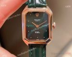 Replica Rolex Cellini Lady Dark Green Dial Rose Gold Case 24mm Watch